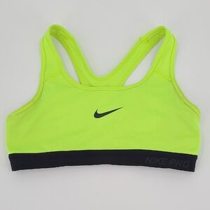Nike Pro Women's Neon Yellow Sports Bra